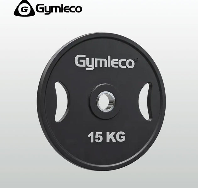 Black Weight Plates in Polyurethane with handles