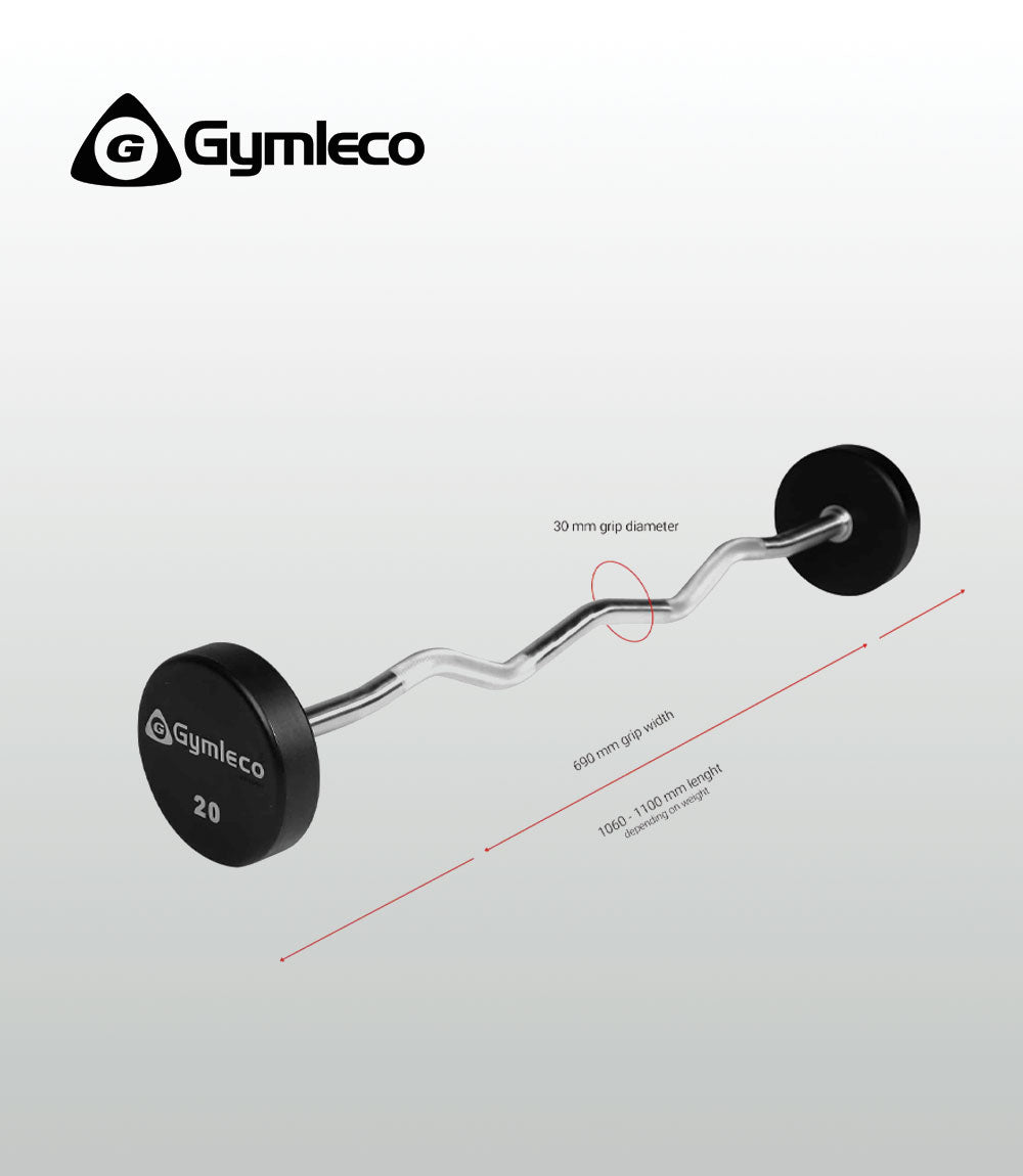 Fixed Barbells PU, Curved
