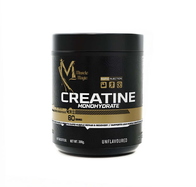Muscle Magic Creatine Monohydrate Powder | Pure Strength, Explosive Power & Muscle Performance Support – Unflavoured (60 Servings)