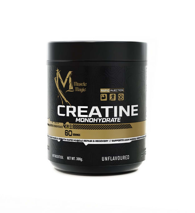 Muscle Magic Creatine Monohydrate Powder | Pure Strength, Explosive Power & Muscle Performance Support – Unflavoured (60 Servings)