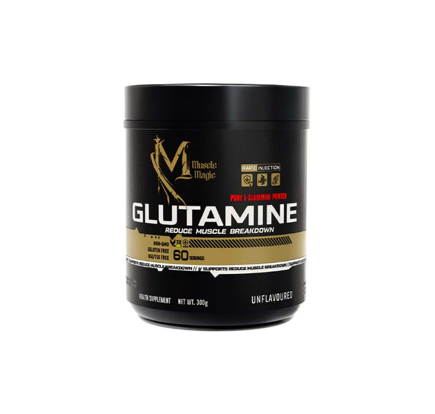 Muscle Magic L-Glutamine Powder Supplement | Advanced Muscle Recovery, Immune Support & Muscle Preservation Formula – Unflavoured (60 Servings)
