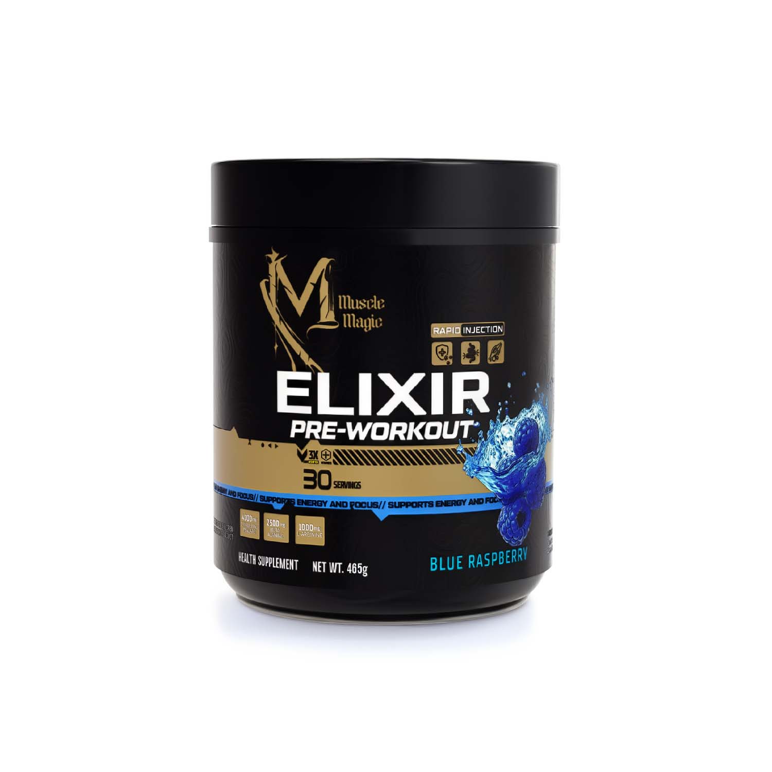 Muscle Magic ELIXIR Pre Workout Supplement | Explosive Energy, Enhanced Focus & Maximum Gym Performance