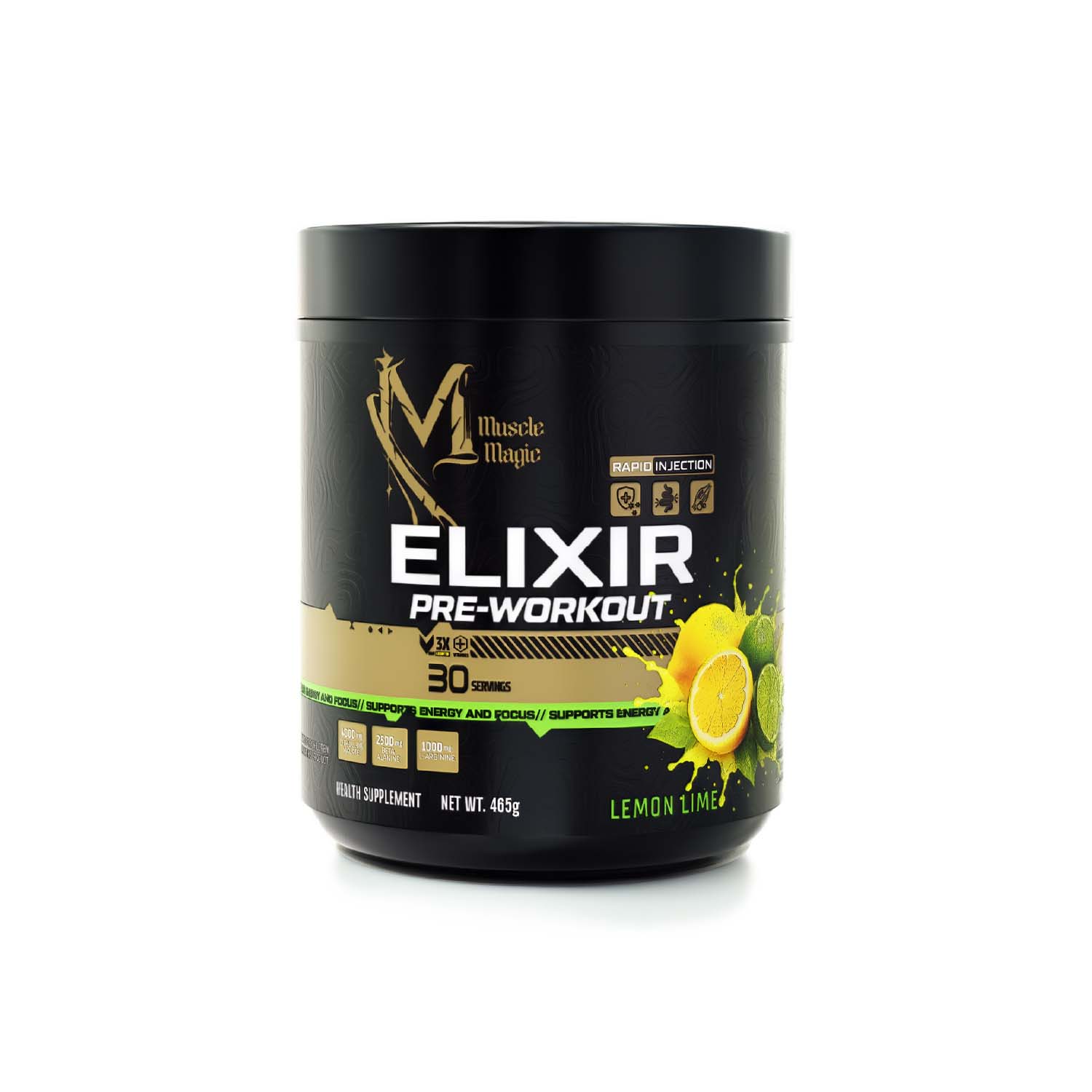 Muscle Magic ELIXIR Pre Workout Supplement | Explosive Energy, Enhanced Focus & Maximum Gym Performance